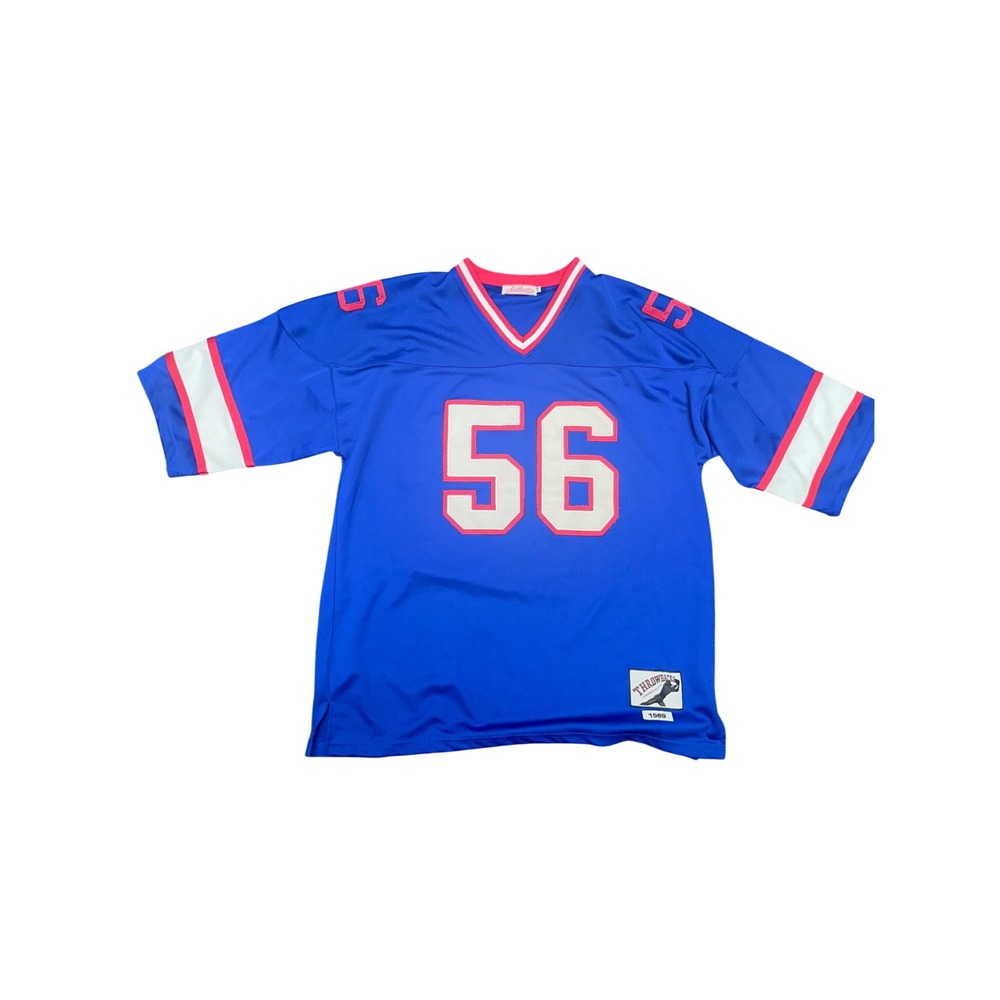 Authentic Lawrence Taylor 56 NY‎ Giants 1989 Throwback Jersey Blue 2XL NFL Retro